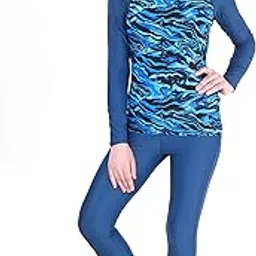 tyr Nylon Miramar Women Long Sleeve Rashguard, Xl/38 (Blue - Jeans Navy)-picture-14