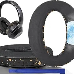 SOULWIT Cooling Gel Replacement Earpads Cushions for Sony WH-1000XM2 (WH1000XM2) & MDR-1000X (MDR1000X) Headphones, Ear Pads with Noise Isolation Foam, Added Thickness (Black Gold)-picture-21