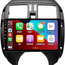 Hac Sa Beach for Nissan Sunny Versa Radio 2008-2013 Car Stereo 9" IPS Touchscreen Carplay GPS Navigation Android Auto BT with Free Backup Camera-image-16