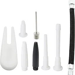 PZRT Ball Plug Replacement Kit Inflatable Suit Combination with Needle, Nozzle, Extension Hose, Exercise Ball Air Stopper Plug Pin for Basketball Football Volleyball Rubber Boat image 1