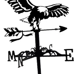 MERISHOPP Weathervane Vintage Retro Art Ornament Weathercock for Courtyard Garden Yard Eagle|Home & Garden | Yard, Garden & Outdoor Living | Garden Décor| Weathervanes-image-45