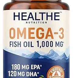 Healthe Nutrition Omega 3 Fish Oil 1000mg – 60 Softgels for Men & Women | 180mg EPA & 120mg DHA | Deep Sea Fish Oil Supplement for Heart, Brain, Joint & Muscle Support-image-9