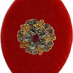 vidhya kangan Handmade Fancy Stone stud Work Saree pin Brooch for Women Jewellery Latest Stylish Crystal Unisex Floral Shape Brooch for Women/Girls (sku-bro2831)-picture-37