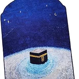 Prayer Mat Prayer Carpet Mat Collectible for Travel Outdoor Living Room Blue-picture-24