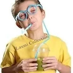 Laxmi Collection 1 Pcs Funny Crazy Silly Straws for Kids/Goggle Shape Drinking Eye Glasses/Return Gift for Kids Birthday Party-(Multi Color) (Pack of 1)-picture-35