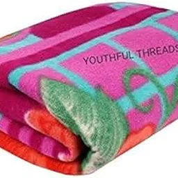 Winter Soft Fleece Double Bed Blanket Printed Multicolor - 90 x 90 inch (2)| TC - 250-picture-12