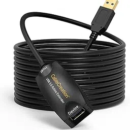 CableCreation Active USB 3.0 Extension Cable 16.4 FT, USB 3.0 Extender Male to Female Cord with Signal Booster Compatible with Oculus Quest 2, Rift Sensor, Steam VR, Gaming PC, Printer, 5 Meters-picture-49
