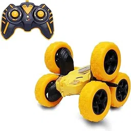 Navaedge India Six Wheel Drive Distortion Remote Control Stunt Car Double Flip sixer 360 Degree Stunt Toy RC Car with Lights (Multicolor)-image-32