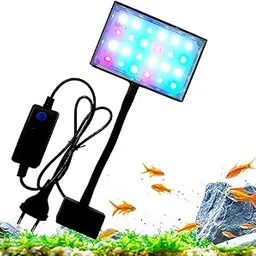 GALLAXY Nemo Clip Lamp LED - Ultra-Thin, Energy-Efficient Planted/Unplanted Tanks Clip-On Light with White, Red, Green, Blue LEDs for up to 2ft Tanks, 8W, 10" Length | Model E-400-picture-30