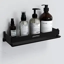 Plantex Stainless Steel Bathroom Shelf/Rack/Storage Organizer for Bathroom and Kitchen/Bathroom Accessories - Wall Mount (Matt Black - 12x5 inches)-image-17