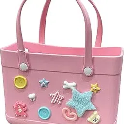 velura Womens Beach Bag Lightweight Creative Beach Handbag for Summer Boat Shopping Pink|1 Beach Hole (includes ch)|Women's Handbags & Bags| Womens Handbags & Bags|Clothing, Shoes & Accessories-picture-24
