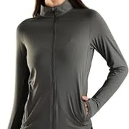 blue tyga Womens Sunscreen Jacket ICE Pro – UPF 50+ Cooling Jacket for Men & Women|Cool Rush Pro Tech,UV Protection,Breathable,Sweat-Wicking, Anti-Microbial, Lightweight Sun Hoodie for Outdoor Sports & Travel image 1