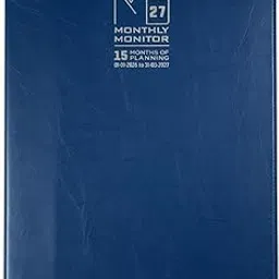Monthly Monitor Professional 15-Month Planner, Navy Blue, 2026-2027 Calendar Year Organizer, Business Planning Notebook-image-99