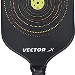 Vector X Pickle Bat, Lightweight Carbon Fiber Material, Face Honeycomb Composite Core Paddle Low Edge Guard, Durable, Lightweight Pickleball Racket Black Color (Pack of 1)-picture-40