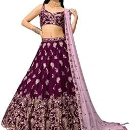 Fantastic Sequins Satin Wedding Lehenga Choli With Dupatta-picture-10