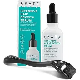 Arata Hair Growth Serum (30ml) & 0.5mm Derma Roller for Better Follicle Stimulation | Redensyl, Procapil, Kopexil for Thicker Growth | Hair Regrowth Kit for Women & Men | Strengthens & Boosts Collagen-picture-19
