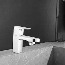 Ruhe� Pristine Brass Faucet/Brass Tap | Pillar Cock Faucet/Tap with Chrome Finish for Bathroom Washbasins & Kitchen Sinks| Bathroom wash Basin tap| Water tap for Bathroom-picture-11