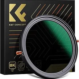 K&F Concept 82mm Variable Fader ND2-ND32 ND Filter and CPL Circular Polarizing Filter 2 in 1 for Camera Lens No X Spot Weather Sealed-image-21