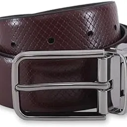 united colors of benetton Men'S Leather Reversible Belt Winfall - Shiny Gunmetal Buckle | Perfect For Formal And Casual Wear | Adjustable Waistband | Ideal For Gifting - S (80Cm)-picture-16