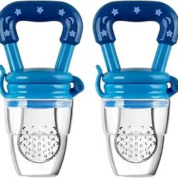 Safe-O-Kid BPA-Free Baby Fruit/Food Feeder – Safe, Non-Toxic Silicone Feeder for Fresh Fruits, Vegetables, and Snacks, Ideal for Babies and Toddlers,Blue Pack of 2-picture-55