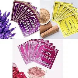 Mysore Sandal, Rose, and Lavender Sachets (Pack of 18) | Natural Sandalwood Powder | Eco-Friendly Pouches | Long-Lasting Fragrance for Wardrobes, Closets, and Drawers-picture-28