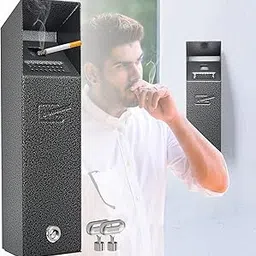 Cigarette Butt Disposal Outdoor,Wall Mounted Cigarette Bin,Cigarette Ashtray,Wall Mounted Ashtray,Cigarette Ashtray,Cigarette bin,Cigarette Butt Receptacle,… (rectangular column)-image-49