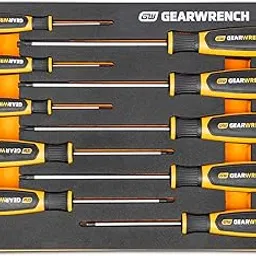 GEARWRENCH 10 Piece Torx Dual Material Screwdriver Set in Foam Storage Tray - GWMSSCRTX-picture-52