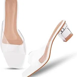 Froh Feet Women’s Transparent Crystal Heel Open Back Sandals with Square Toe and Comfortable Sole-picture-26