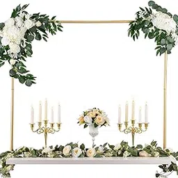 Supvox® Balloon Arch Decoration Stand - Metal Decoration Stand for Backdrop - Table Arch Decoration Stand DIY Assembly - Background Decoration Stand for Ceremony, Birthday, Party Supplies (Gold)-picture-22