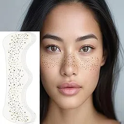 Tatmods 2Pcs Gold Glitter Temporary Tattoo Sticker, Waterproof Freckles Tattoo for Women & Girls, Sparkling Gold Fake Tattoos for Festivals, Parties & Events, 10x3 cm Removable Glitter Body Art, Non-Toxic Fashionable Gold Tattoos-picture-55