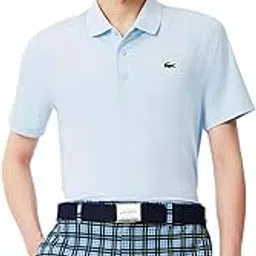 lacoste Men's Solid Regular Fit Polos (DH8915T01_Blue-T01 M)-picture-18