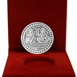 NINE10 German Silver Coins 10 Grams Silver Plated for Diwali Gift Items for Men, Women, Staff, Customer, Clients, Corporate, with Velvet Gift Box-image-36