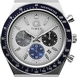 timex Q Sport Analog White Round Dial & Silver Stainless Steel Bracelet Band Water Resistant Men's Wrist Watch - TW2Y36200IK-picture-12