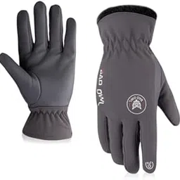 BADOWL Heat Hold Winter Gloves for Men & Women | Waterproof | Wind Resistant | Thermal Insulated | Anti-Slip Palm | Breathable | Ergonomic Fit | Quick Dry | Outdoor Gloves (Grey)-picture-18