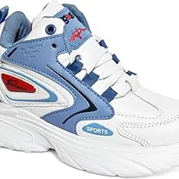 G&D Seleno Unisex Kids Shoe with Memory Foam EVA Sole | Leather Rexine Upper Breathable, Lightweight | Comfortable & Durable Stylish Indoor & Outdoor | Sports Shoes-picture-33
