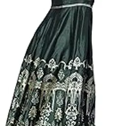 indo era Women's Foil Printed A-Line Midi Dressed9Gn4646-picture-11