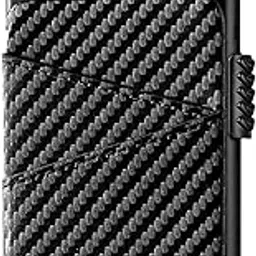vogard RFID Blocking Pop-Up Wallet for Men & Women | Slim Metal Credit Card Holder with Extra Leather Slots | 9 Card Capacity - C.Black-picture-45