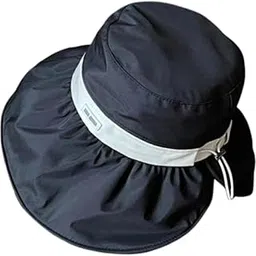 jazzy pearls Women Sun Hat Breathable Sunhat Stylish Beach Cap for Garden Travel Vacation Black|Clothing, Shoes & Accessories | Womens Accessories | Hats-picture-12