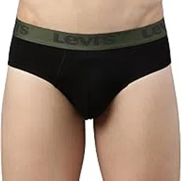 levi's 066 Men's Cotton Solid Brief - Mid Rise, Outer Elastic Waistband (Pack of 1)-picture-41