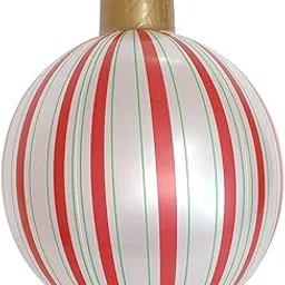 MERISHOPP Christmas Inflatable Ball Christmas Party for Festive Xmas Tree Pool Red-picture-29