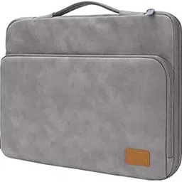 SwooK Waterproof Pu Exterior with Soft Velvety Interior Sleeve Bag Pouch Carry Case for 13.3 to 14 inch Laptops - Grey (Grey, 13.3/14 Inch)-picture-35