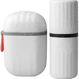 Casa Zura™-Travel Toothbrush Holder & Soap Case Combo | Leakproof, Hygienic, Lightweight | Compact Toothbrush Box & Soap Container for Travel, Office, Gym Use – Pack of 2-picture-16