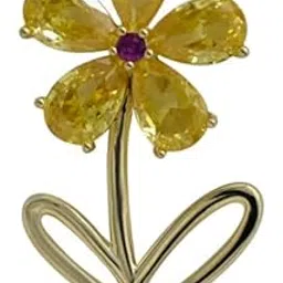 New Summer Brooch Pin | 18k Gold Plated | Trendy, Lightweight & Comfortable | Stylish & Tarnish-Resistant | Qty : 1pc-image-31