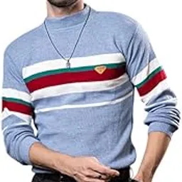 prashar Men’s Turtle Neck Woolen Pullover Sweater | Warm & Stylish Full Sleeve Winter Wear for Men | Cozy Casual Knit Sweater for Office & Outdoor Use-picture-57