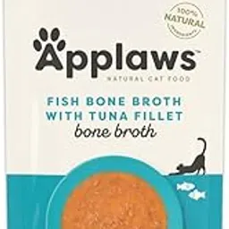 Applaws Fish Bone Broth with Tuna Fillet Topper for Cats 85g Pouch (Pack of 1, Tuna Fillet)-picture-19