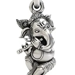 925 Sterling Silver Fluting Lord Ganesha Pendant Hindu God Spiritual Jewelry for Men & Women-image-37
