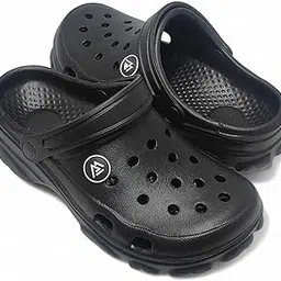 doveaz Men’s Lightweight Comfortable Slip-On Clogs with Soft Cushion Sole | Non-Slip, Washable, Breathable, Durable Casual & Outdoor Footwear (Black) image 1