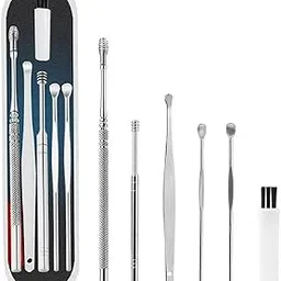 KESI Ornaments Earpick Cleaner Tool Set with Brush|ear Cleaner Stainless Steel Set with Box And Ice Cold Pack Reusable Ice and Hot Water Bag for Injuries|Hot & Cold Therapy Combo Pack-image-13
