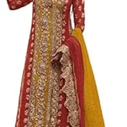 shafnufab Womens Net Semi Stitched pakistani suit set for women Ladies use pakistani suit set for women And suits for women with dupatta And pakistanisuits for women kurta set-picture-54