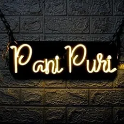 Wall Mitra Pani Puri Neon Sign Light LED Art Decorative Sign - For Pani Puri Shop, Wall Decor, Home Restaurants, North Indian food Restaurants,Wedding Birthday Party Decor, Bar Decor(18x6) (Black)-picture-27